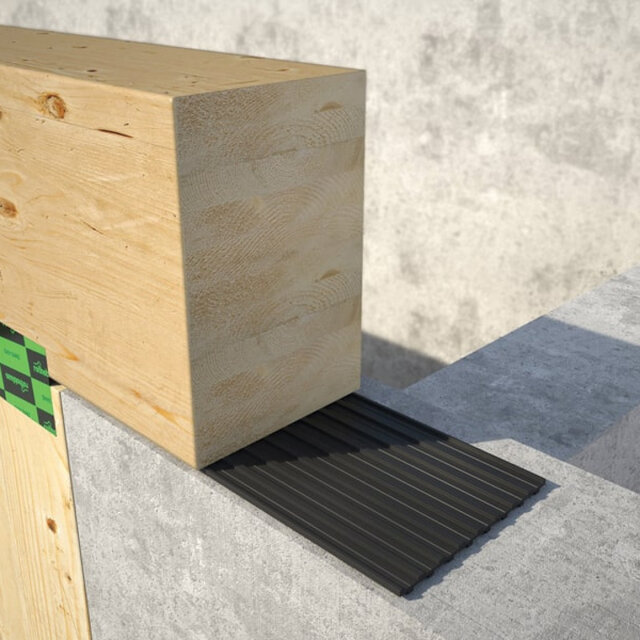 Rothoblaas ALADIN – Geluidsisolerend EPDM Profiel (SOFT & EXTRA SOFT) | Akoestische Ontkoppeling voor CLT en Houtbouw