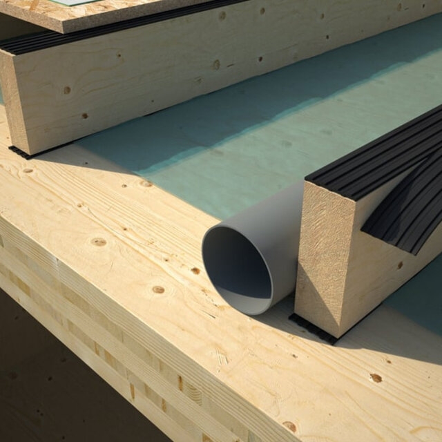 Rothoblaas ALADIN – Geluidsisolerend EPDM Profiel (SOFT & EXTRA SOFT) | Akoestische Ontkoppeling voor CLT en Houtbouw