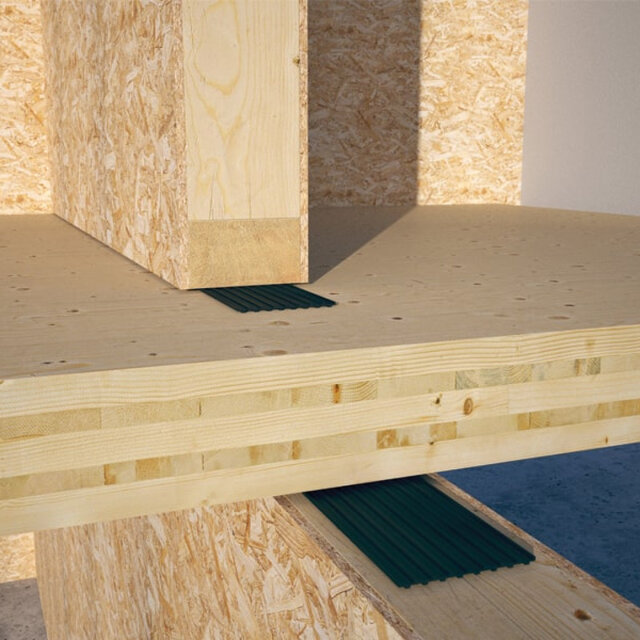 Rothoblaas ALADIN – Geluidsisolerend EPDM Profiel (SOFT & EXTRA SOFT) | Akoestische Ontkoppeling voor CLT en Houtbouw