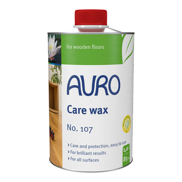 AURO 107 Onderhoudswas – onderhoud voor gewaxte houtoppervlakken