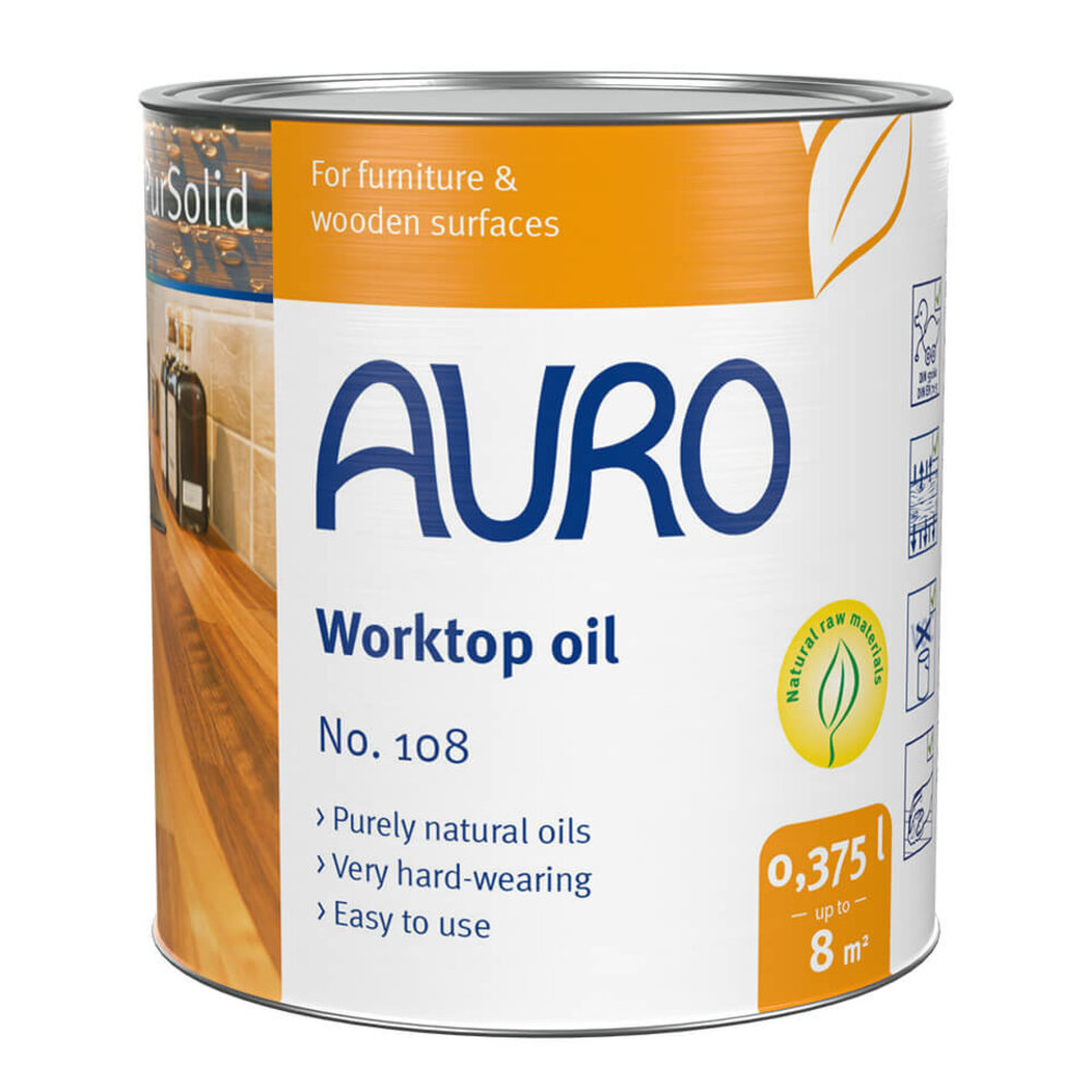 Auro AURO 108 Werkbladolie – natuurlijke olie voor keuken- en werkbladen