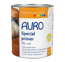 AURO 117 Isolatiegrondlaag – systeemgrondlaag tegen doorslaan bij hout en houtproducten