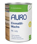 AURO 125 Eenmaal Olie-Was – oplosmiddelvrije 2-in-1 olie-wasafwerking voor hout (binnen)