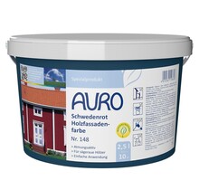 AURO 148 Zweeds Rood – ademende, oplosmiddelvrije houtverf voor ruw onbehandeld hout (buiten)