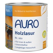 AURO 160 Houtbeits – transparante, dampopen houtbeits voor binnen en buiten
