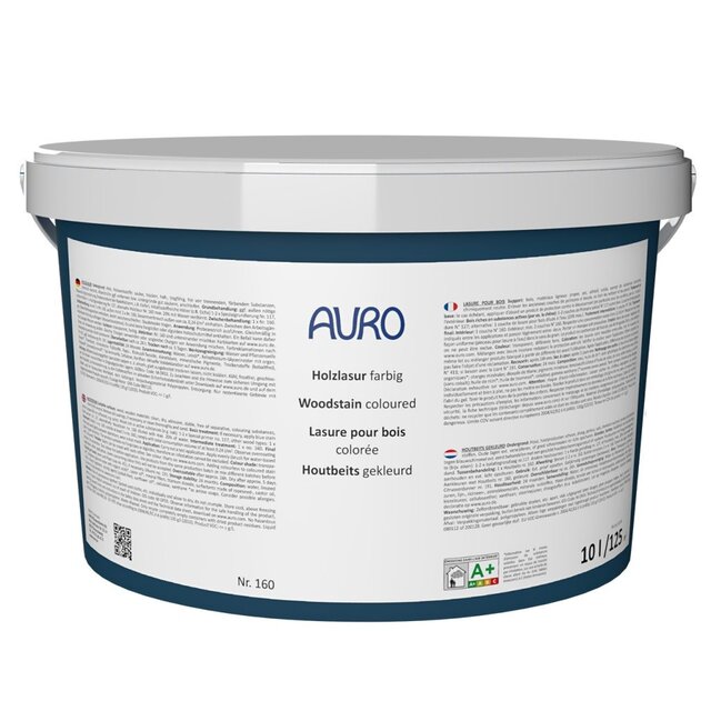 AURO 160 Houtbeits – transparante, dampopen houtbeits voor binnen en buiten