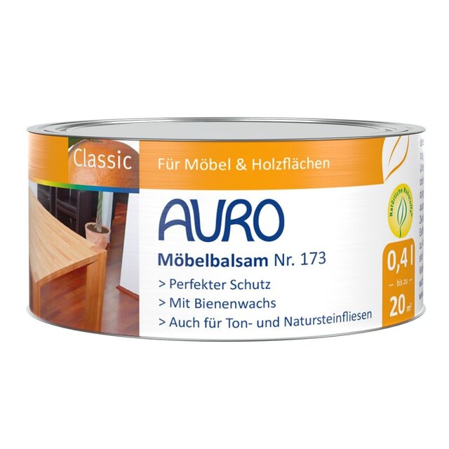 AURO 173 Larikshars Meubelwas – natuurlijke, verfraaiende was voor houten meubels binnenshuis