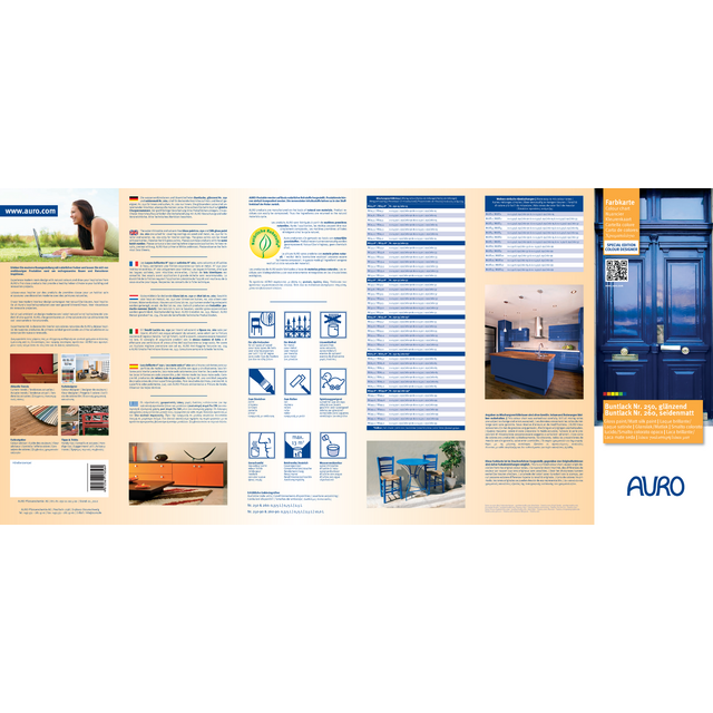 AURO 260 Dekkende Zijdematlak – watergedragen lak voor hout en metaal binnenshuis