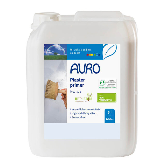 AURO 301 Muurgrondlaag – watergedragen voorstrijk voor zuigende muren en plafonds binnenshuis