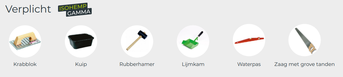 Isohemp-gereedschappen