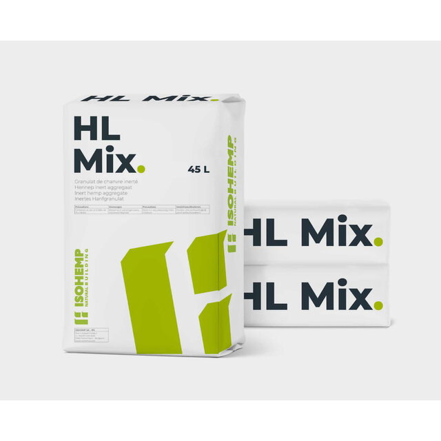 IsoHemp HL Mix – biobased kalkhennep isolatiegranulaat voor vullen en isoleren