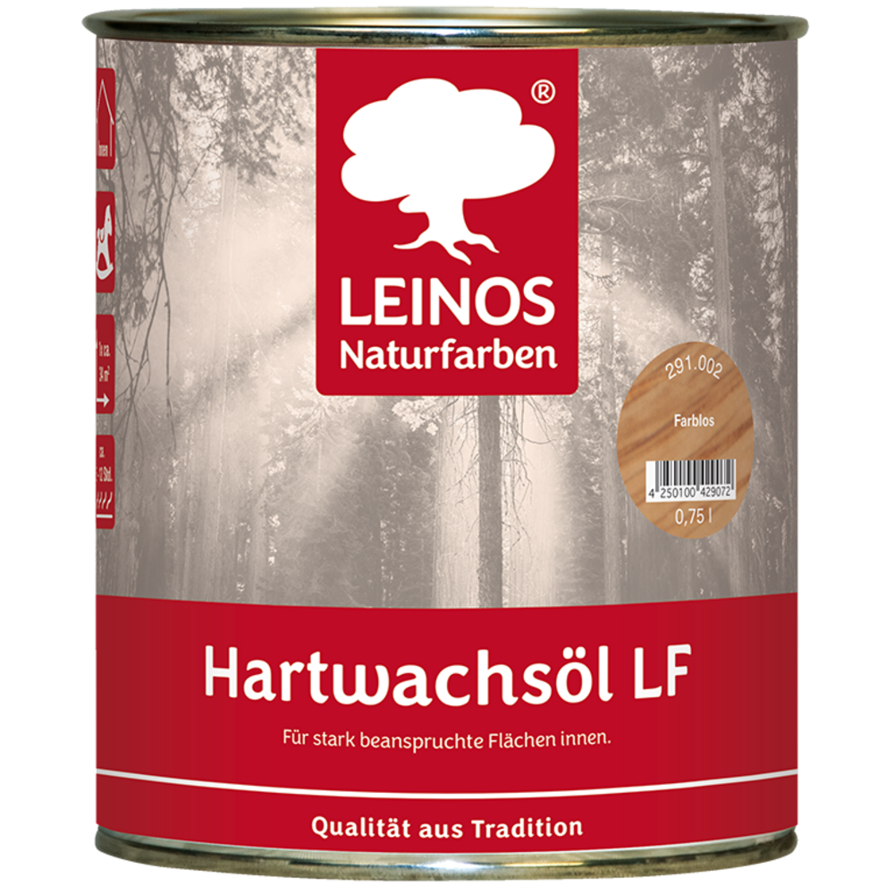 Leinos 291 Hardwax Olie LF | Kleurloos 0,75 L