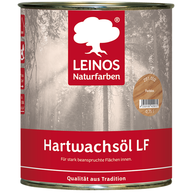 Leinos 291 Hardwax Olie LF |  Oplosmiddelvrije Hardwaxolie voor Gezond Binnenklimaat