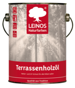 Leinos 236 Terras Houtolie – Natuurlijke Buitenolie voor Terrassen, Vlonders en Tuinhout