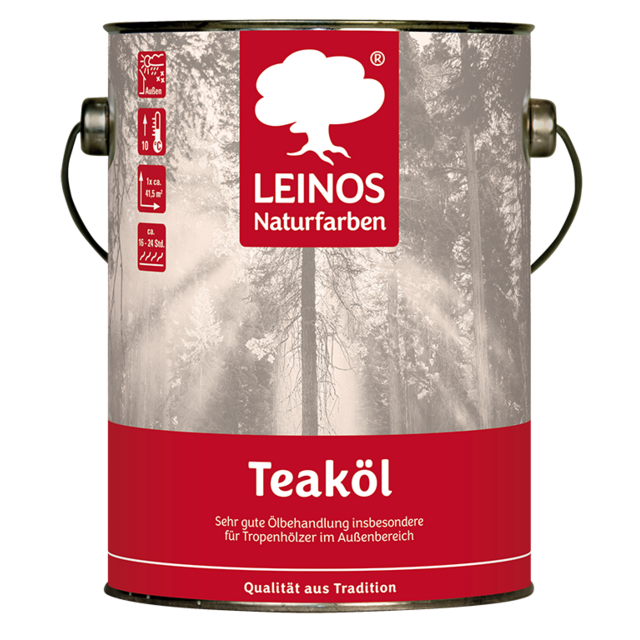 Leinos Teakolie 223 – Natuurlijke Olie voor Teak, Hardhout en Tuinmeubelen
