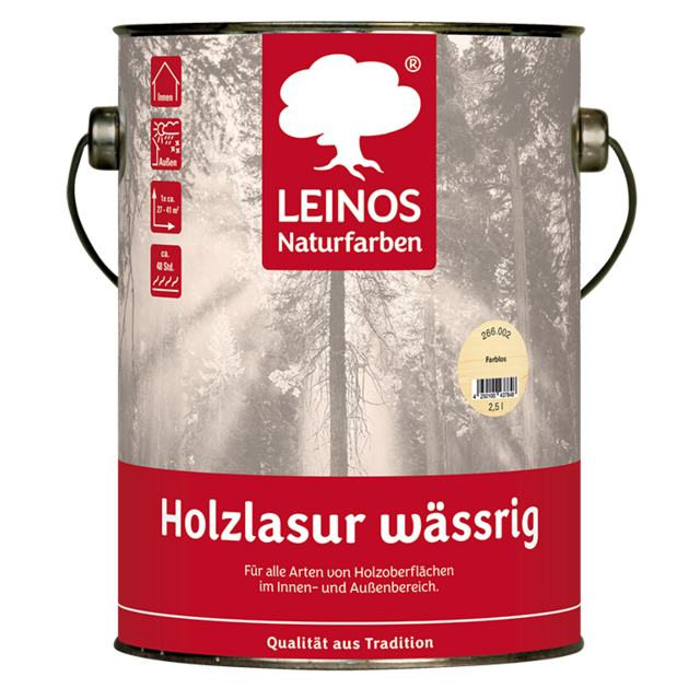 Leinos 266 Houtvernis Waterbasis– Ecologische Watergedragen Vernis voor Hout