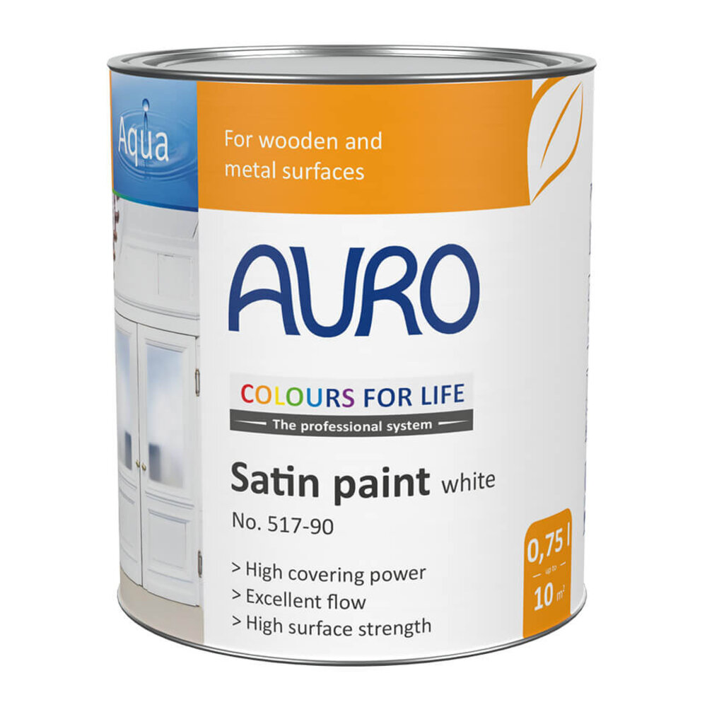 Auro 517-90 CFL Dekkende Zijdeglanslak Wit | 0,375 L