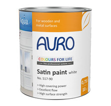Auro 517-90 CFL Dekkende Zijdeglanslak Wit | Premium Ecologische Witte Lak
