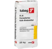 Tubag FL-B 3.5 – Cementvrij geformuleerd kalkbindmiddel met tras voor metsel-, voeg- en pleistermortels