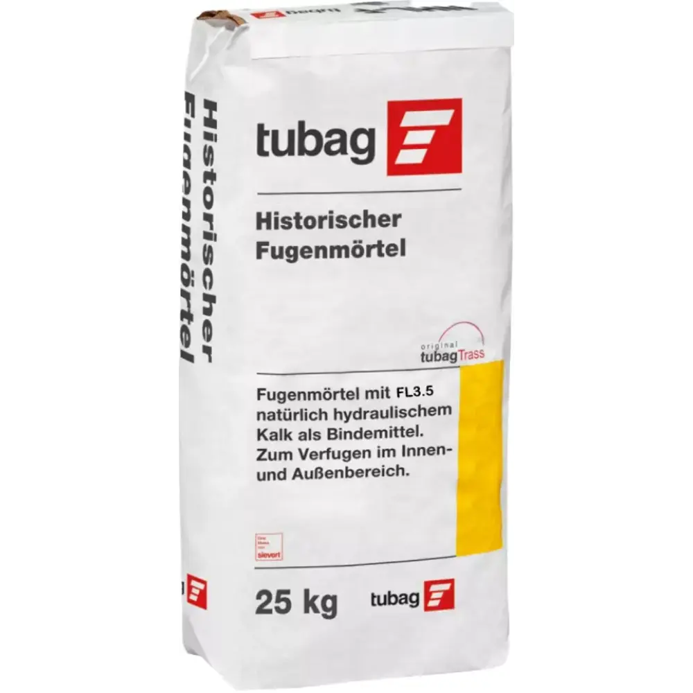 Tubag FL-F Historische voegmortel | 25,0 kg Lichtbeige 0-2 mm