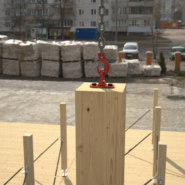 Rothoblaas Raptor Mini | Compact Hijs- en transportmiddel voor houten elementen tot 1,5 ton