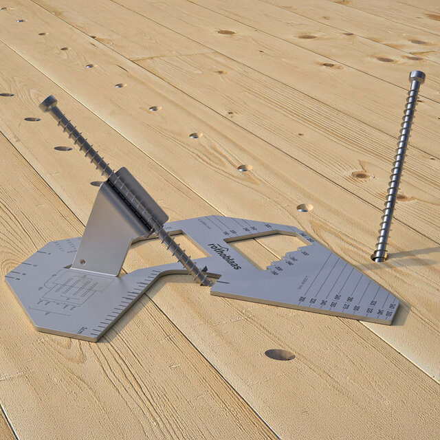 Rothoblaas JIG VGZ 45° – Boormal 45 graden voor houtbouw en CLT