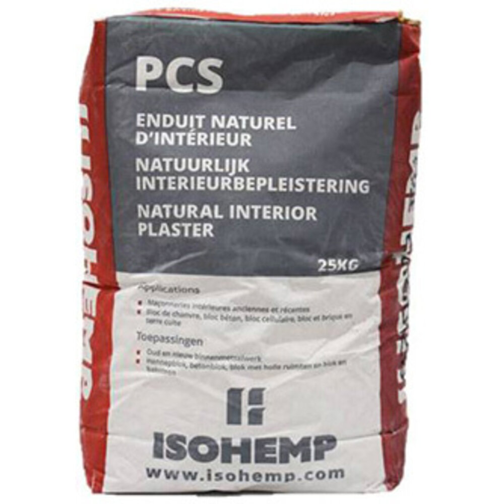 IsoHemp PCS Natuurlijke Binnenpleister 25,0 kg