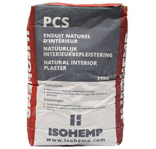 IsoHemp PCS Binnenpleister | Natuurlijke dampopen afwerkpleister voor hennepblokken