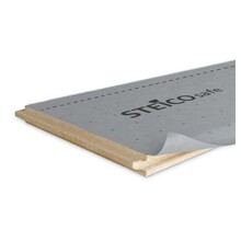 Steico Safe | Waterkerende dampopen houtvezel onderdakplaat met geïntegreerde onderdakbaan