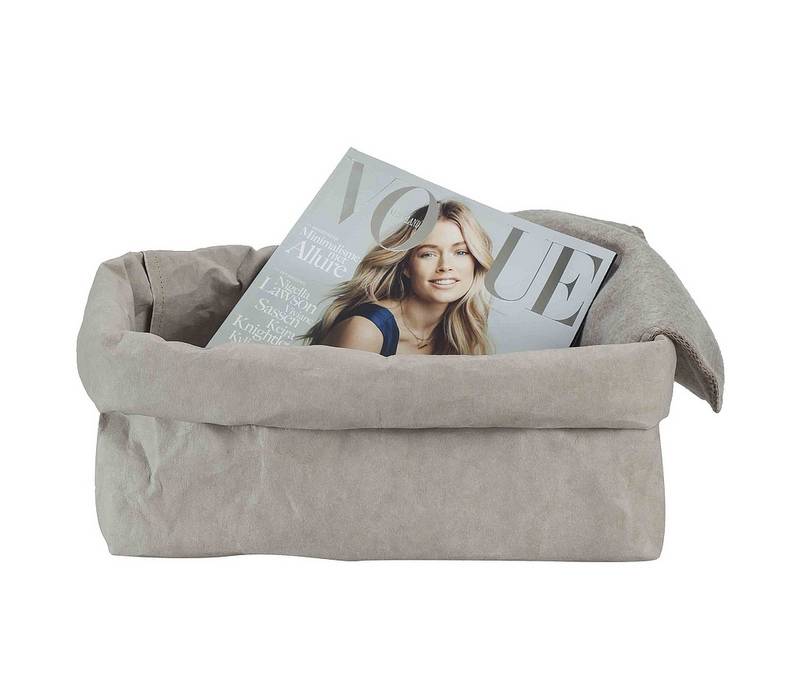 Uashmama Paper Magazine Bag grijs