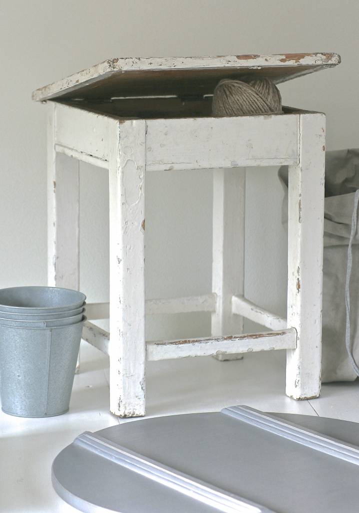 Oud Krukje 40x40x49cm, wit