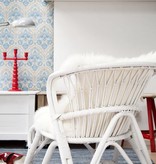 Storebror Rotan stoel 73x63x80cm, wit