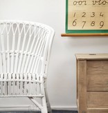 Storebror Rotan stoel 73x63x80cm, wit
