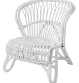 Storebror Rotan stoel 73x63x80cm, wit