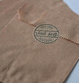 Papieren craft zakjes 12x18cm bruin, 10 stuks