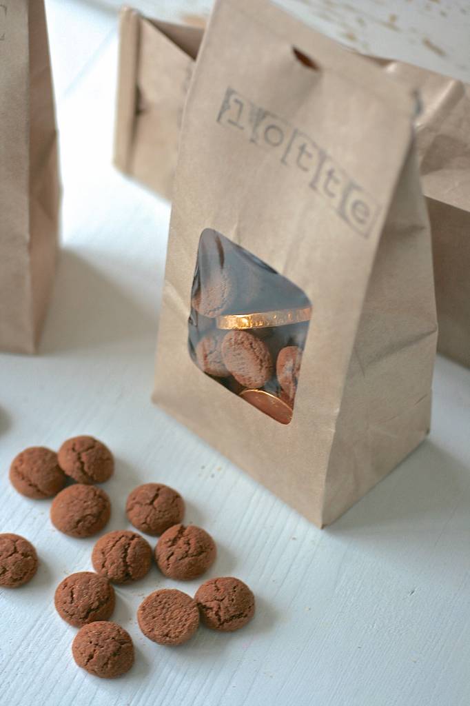 Papieren theezakje met venster 6x8x20cm, bruin