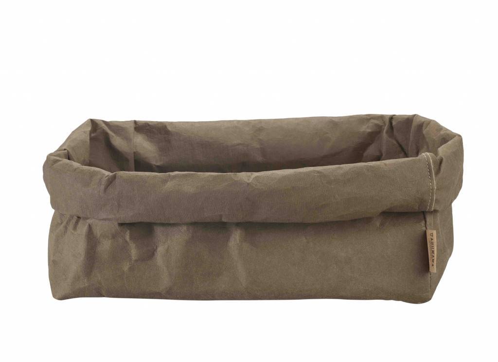 Uashmama Paper Magazine Bag olijf