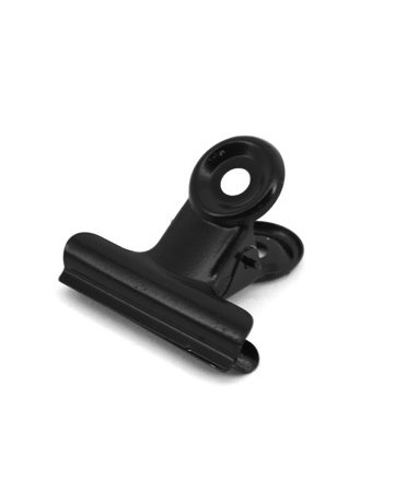 kleine office klem 2,4x3,8cm, zwart