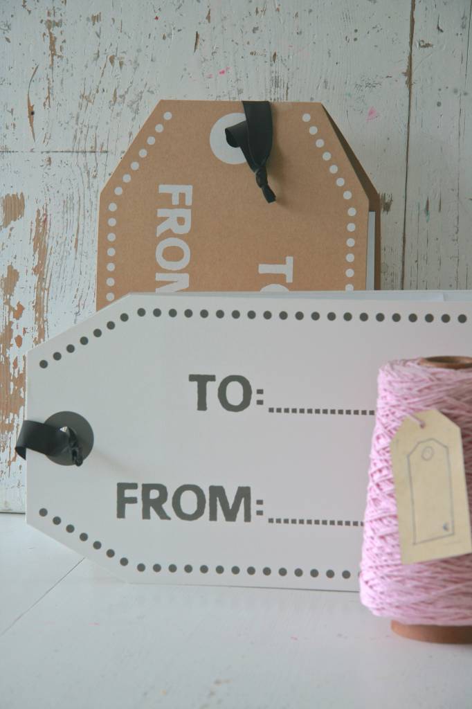 Kadotas shopper karton label wit