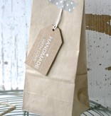 Papieren theezakje zonder venster 6x8x20cm, bruin