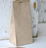 Papieren theezakje zonder venster 6x8x20cm, bruin