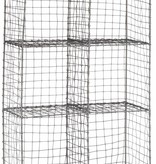 IB Laursen wandrek 6 vaks, 43x17x63cm, zink