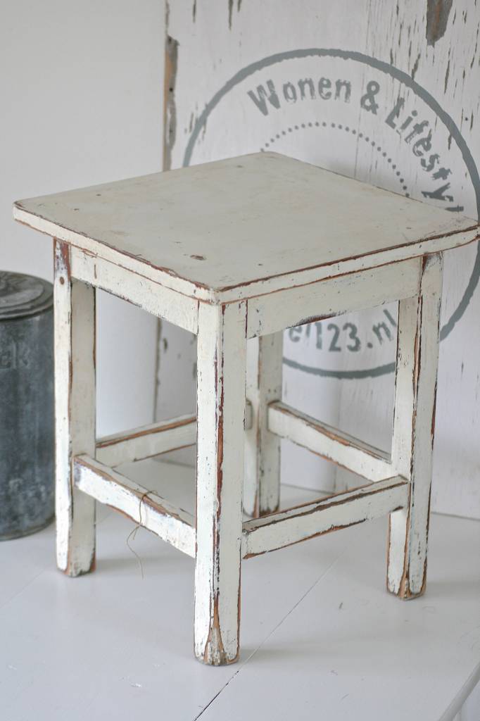 Oud Krukje 40x40x48cm, wit