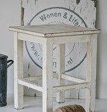 Oud Krukje 39,5x39,5x50cm, wit