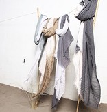 Zusss sjaal kleurendip taupe-l.grijs