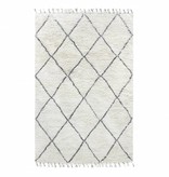 HKliving Vloerkleed berber 180x280cm zwart-wit