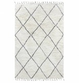 HKliving Vloerkleed berber 200x300cm zwart-wit