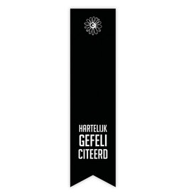 Etiket label sticker hartelijk gefeliciteerd, 10 st