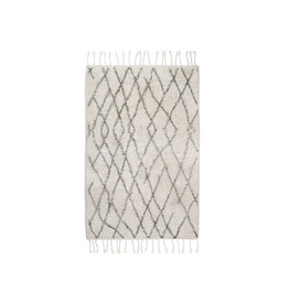 HKliving Badmat 60x90cm - creme/grijs