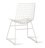 HKliving metalen eetkamerstoel wire, wit